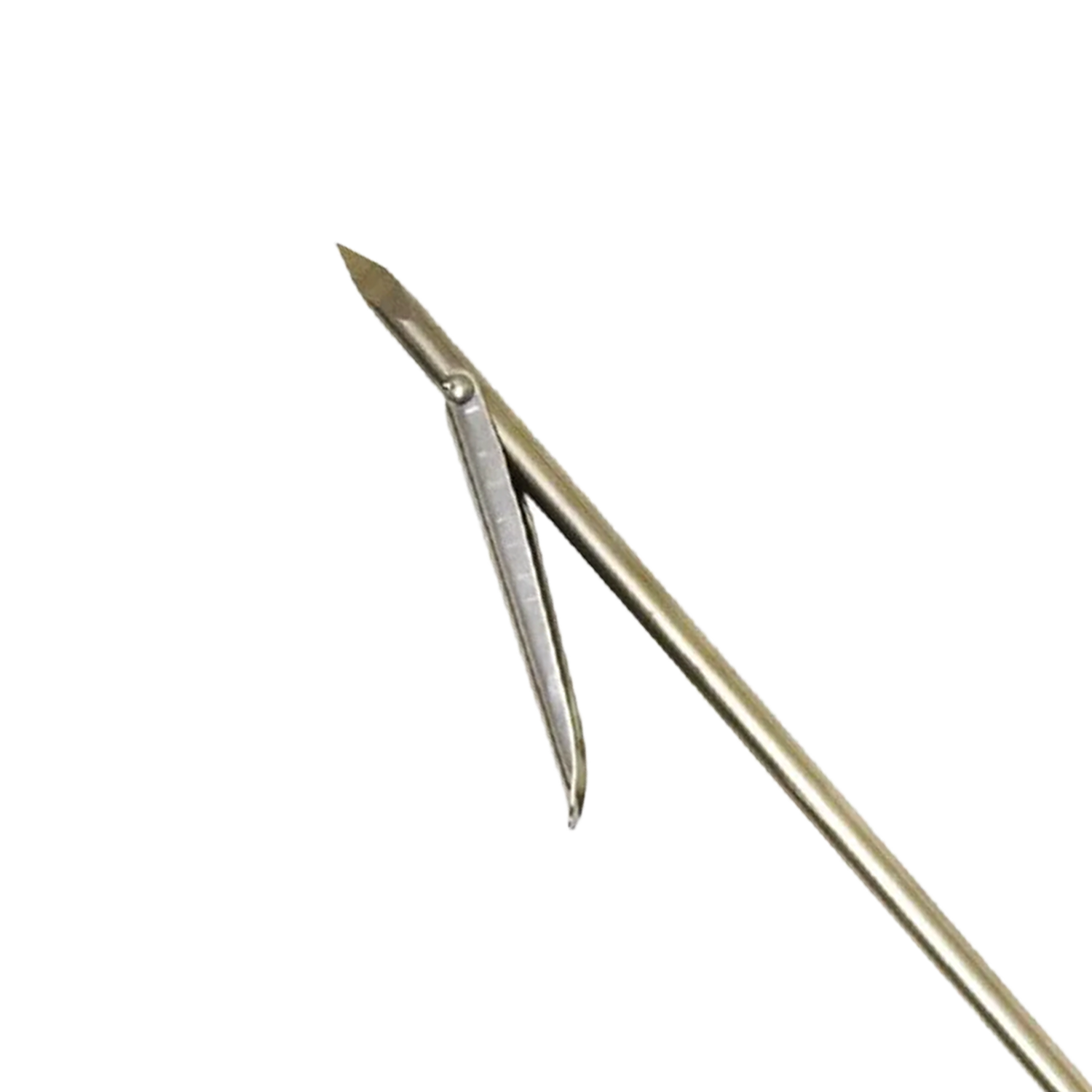 19” 8mm Stainless Steel Spear Shaft w/ Tri-cut Tip & Single Barb