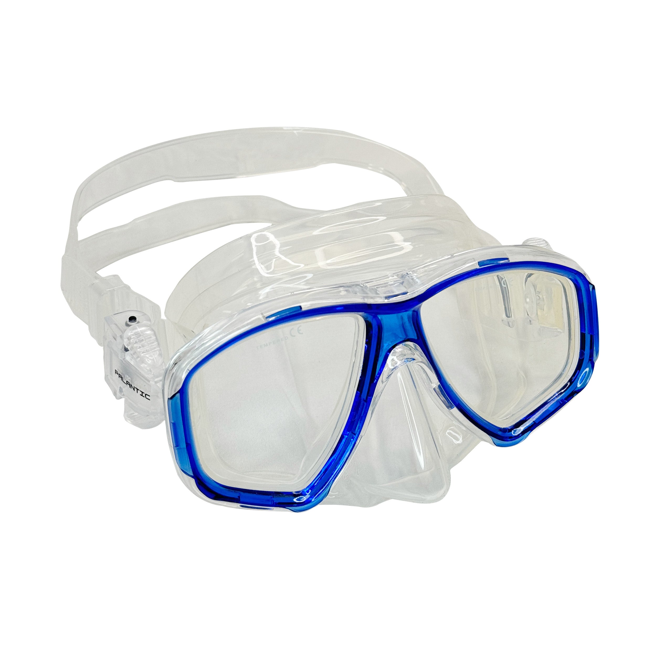 M36 Clear/Blue Dive Mask, Mask Only