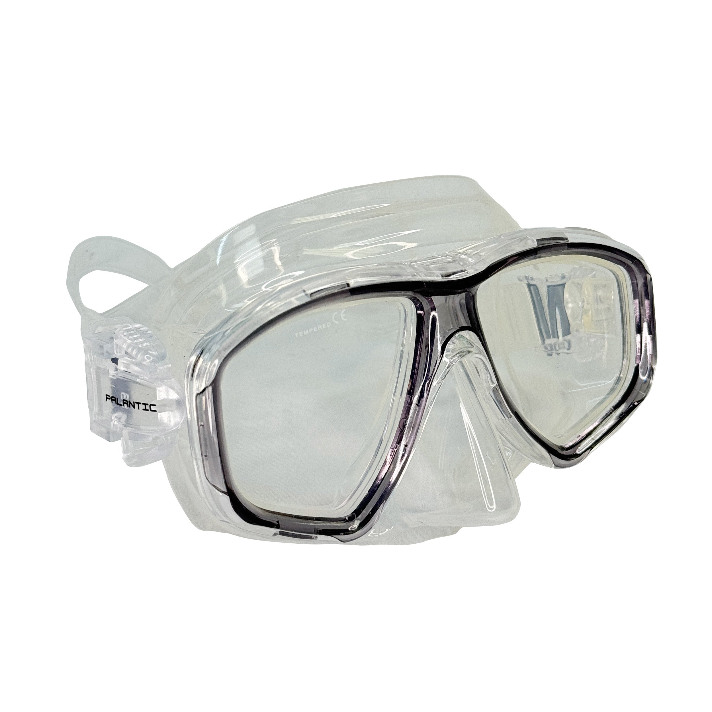 M36 Clear/Blue Dive Mask, Mask Only