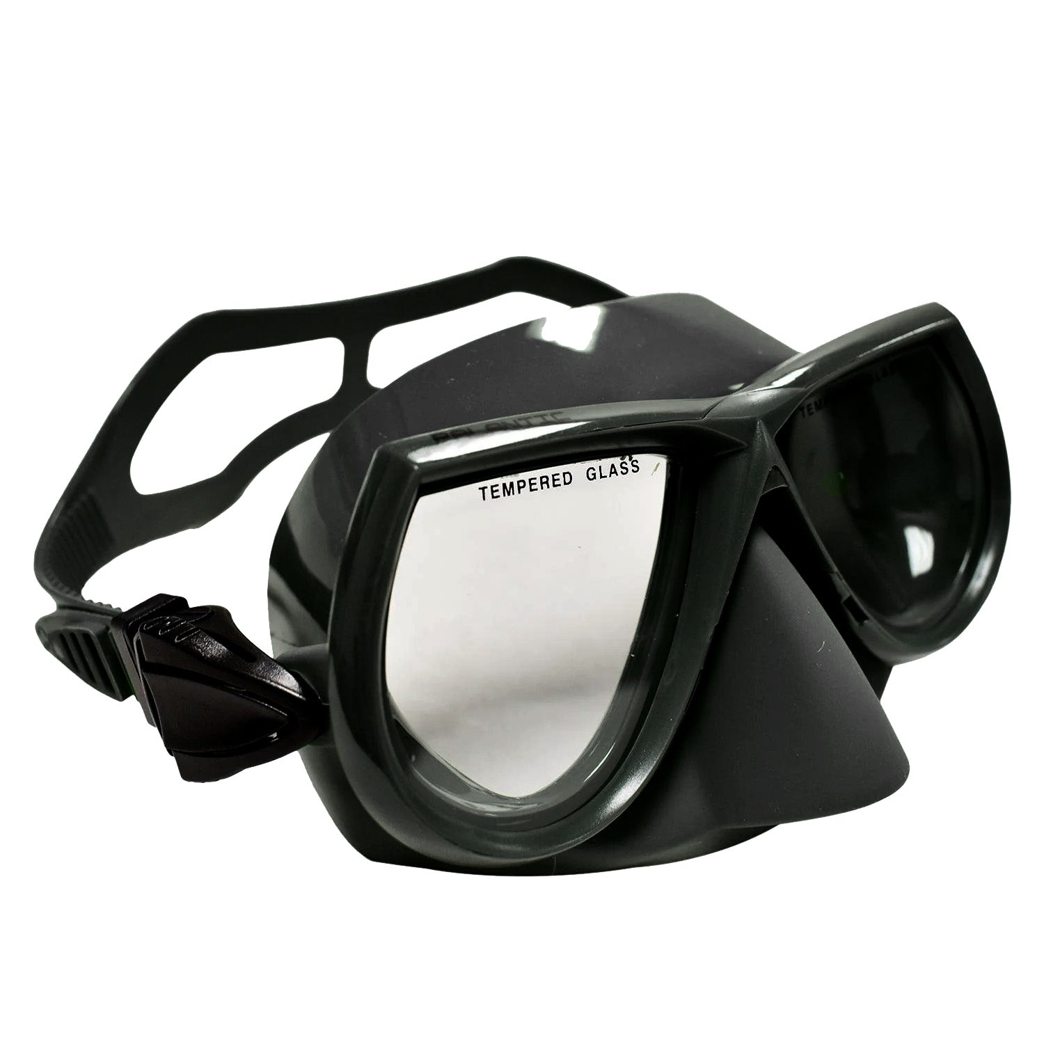 Scuba Diving Spearfishing Free Dive Low Volume Black Silicone Mask