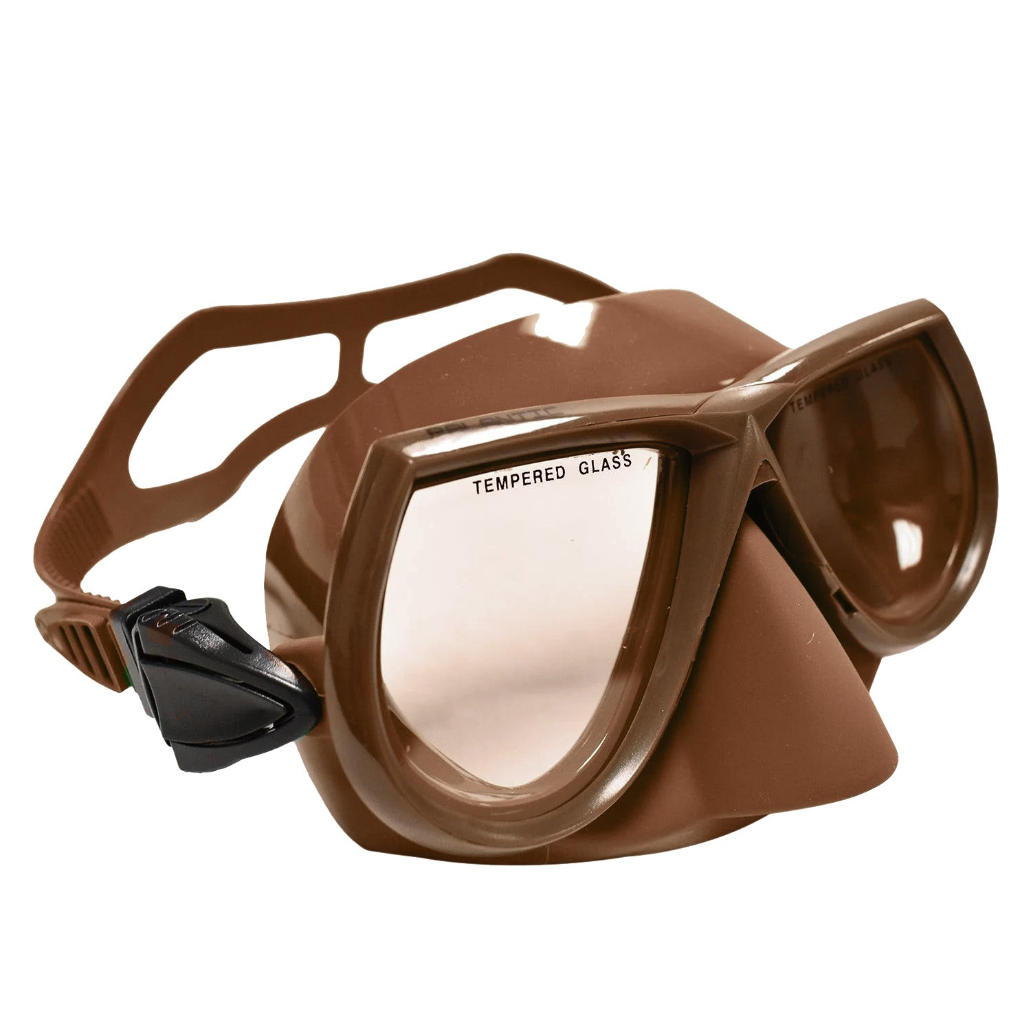 Scuba Diving Spearfishing Free Dive Low Volume Brown Silicone Mask